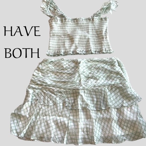 NWT MINKPINK Oxley Pleated Ruffled Mini Skirt in Jade/XL - Picture 14 of 16